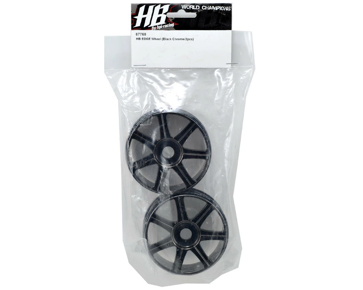 HB Racing Edge Wheels (2) (Black Chrome) - Image 2
