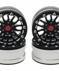Hot Racing 1.9" Aluminum A Type Beadlock Wheels (4) W/12mm Hex