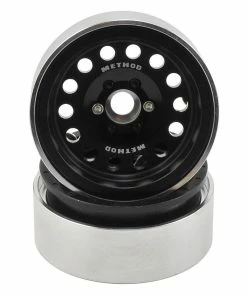 Incision Method 1.9" MR307 Aluminum Beadlock Wheels (2) (Black)