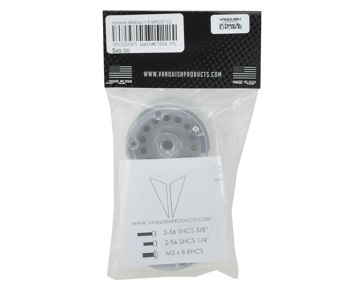 Incision Method 1.9" MR307 Aluminum Beadlock Wheels (2) (Clear) - Image 4