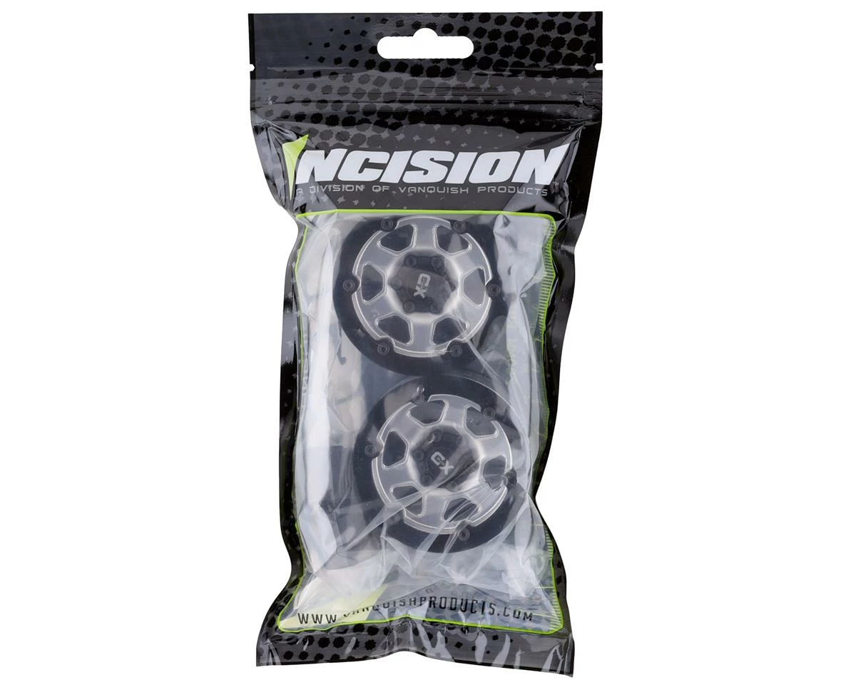 Incision KMC KM233 1.9" Plastic Beadlock Wheels (Silver) (2) - Image 4
