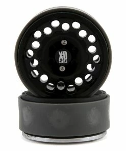 Incision KMC 1.9" XD129 Holeshot Crawler Wheel (Black) (2)