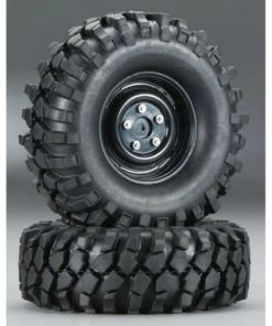 Team Integy All-Terrain Pre-Mounted 1.9" Tires W/Rover Beadlock Wheels (2)