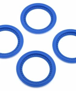 JCONCEPTS Tribute Monster Truck Wheel Mock Beadlock Rings (Blue) (4)