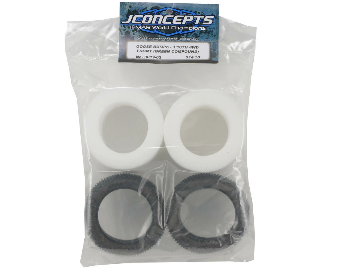 JCONCEPTS Goose Bumps 2.2" Front 4WD Buggy Tires (2) (Green) 4 JCONCEPTS Goose Bumps 2.2" Front 4WD Buggy Tires (2) (Green) - Image 2