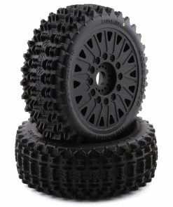 JCONCEPTS Magma Pre-Mounted 1/8 Buggy Tires W/Cheetah Wheel (Black) (2) (Yellow)
