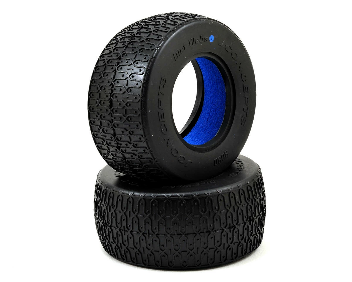JCONCEPTS Dirt Webs Short Course Tires (2) (Blue)