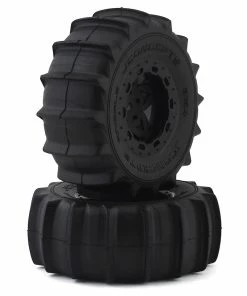 JCONCEPTS Animal Pre-Mounted SC Tires (Tremor) (2) (Slash Rear) (Yellow) W/12mm Hex