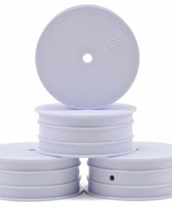 JCONCEPTS 12mm Hex Mono 2.2 Hex Front Wheels (4) (TLR 22 5.0) (White)