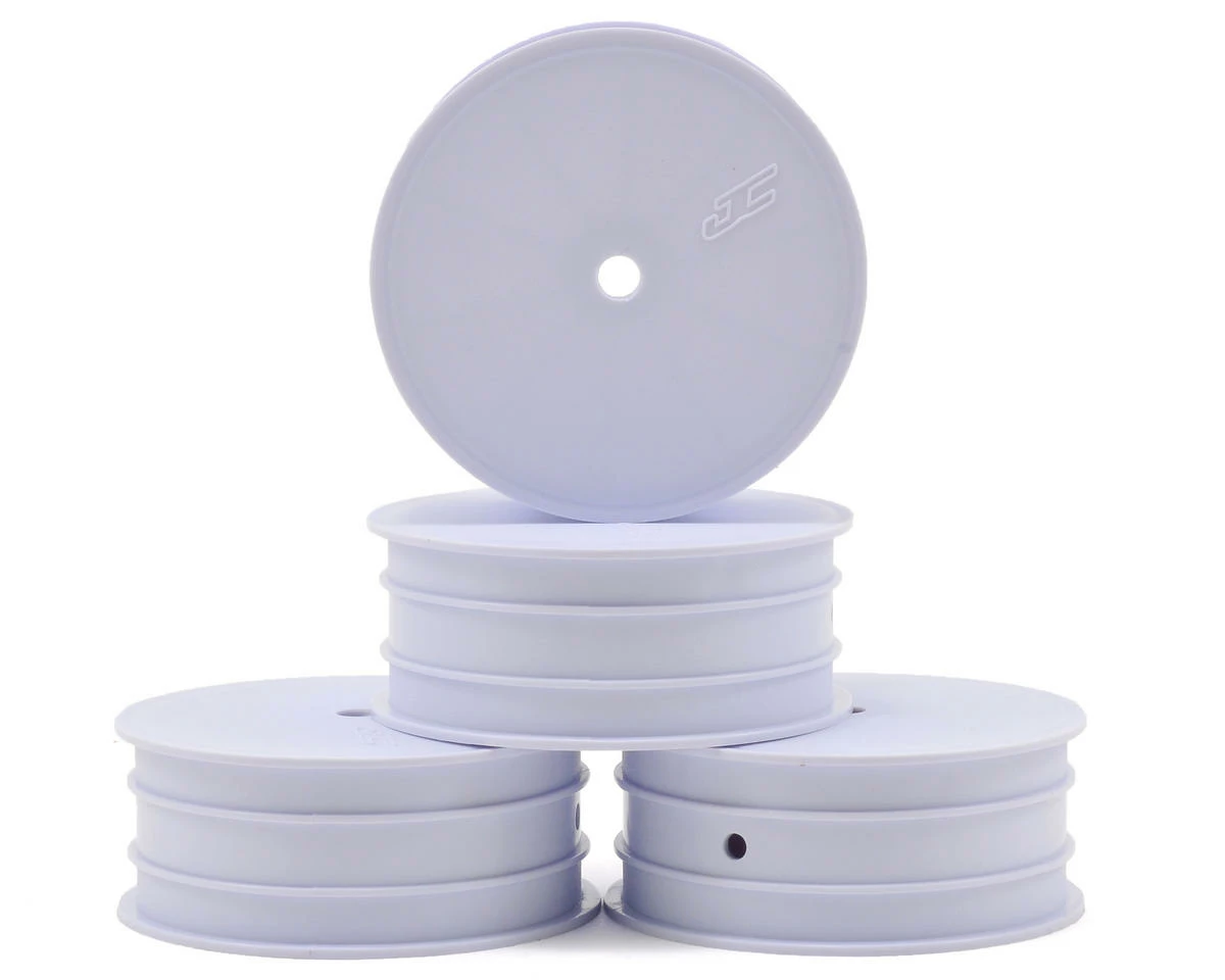 JCONCEPTS 12mm Hex Mono 2.2 Hex Front Wheels (4) (TLR 22 5.0) (White)
