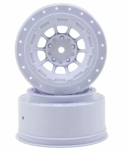 JCONCEPTS 12mm Hex Hazard Short Course Wheels W/3mm Offset (White) (2) (SC5M)
