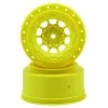 JCONCEPTS 12mm Hex Hazard Short Course Wheels W/3mm Offset (Yellow) (2) (SC5M)