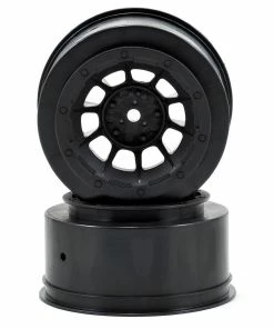 JCONCEPTS 12mm Hex Hazard Short Course Wheels (Black) (2) (Slash Front)