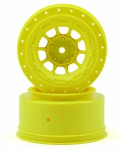 JCONCEPTS 12mm Hex Hazard Short Course Wheels (Yellow) (2) (Slash)