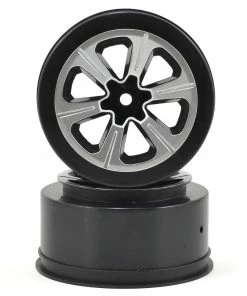 JCONCEPTS 12mm Hex Hustle Short Course Wheels (Black) (2) (Slash Front)