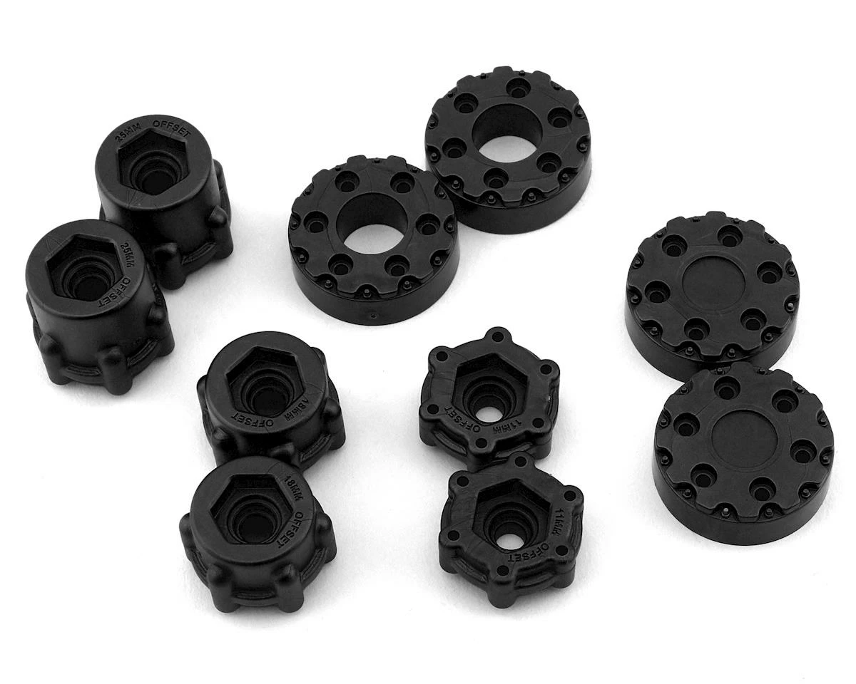 JCONCEPTS Krimson Dually 2.6" Dual Truck Wheels W/Adaptors & Covers (Black) (2) - Image 3