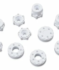 JCONCEPTS Krimson Dually 2.6" Dual Truck Wheels W/Adaptors & Covers (White) (2) 9 JCONCEPTS Krimson Dually 2.6" Dual Truck Wheels W/Adaptors & Covers (White) (2) -FireBrand RC Sales jco3388w 2