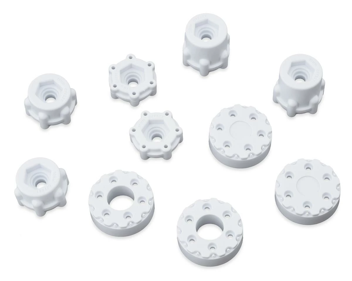 JCONCEPTS Krimson Dually 2.6" Dual Truck Wheels W/Adaptors & Covers (White) (2) 5 JCONCEPTS Krimson Dually 2.6" Dual Truck Wheels W/Adaptors & Covers (White) (2) - Image 3