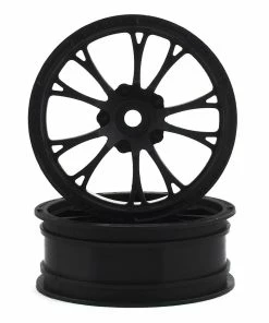 JCONCEPTS Tactic Street Eliminator 2.2" Front Drag Racing Wheels (2) (Black) W/12mm Hex