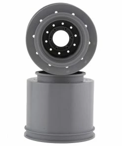 JCONCEPTS Aggressor 2.6x3.8" Monster Truck Wheel (Silver) (2) W/17mm Hex