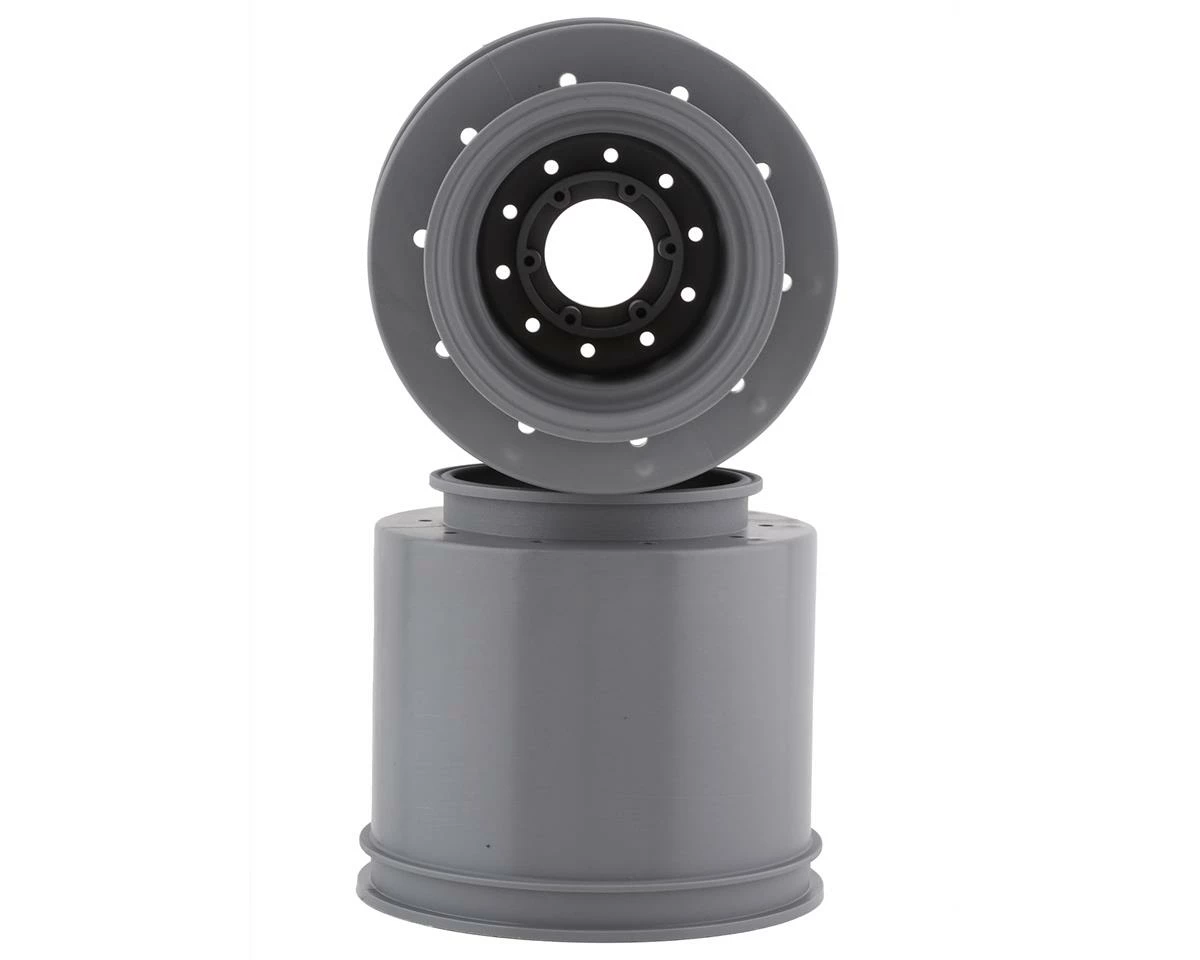 JCONCEPTS Aggressor 2.6x3.8" Monster Truck Wheel (Silver) (2) W/17mm Hex