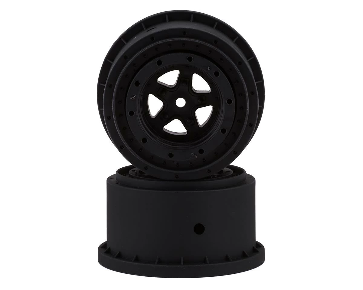 JCONCEPTS Starfish Mambo Beadlock Street Eliminator Rear Drag Wheels (Black) (2) W/12mm Hex