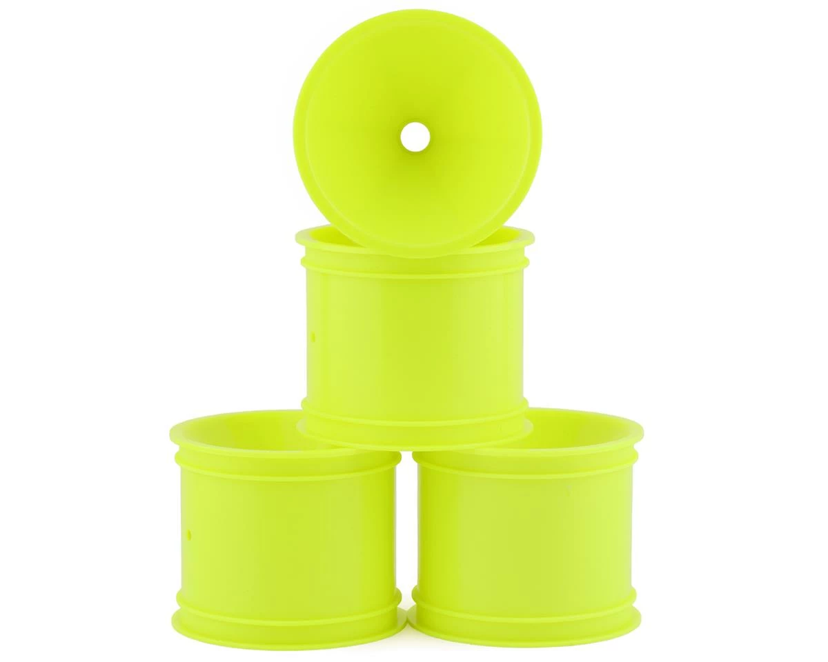 JCONCEPTS 2.2" Bearing Front Stadium Truck Wheels (Yellow) (4) (RC10T/T2/T3/GT)