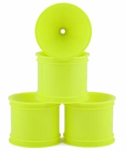 JCONCEPTS 2.2" Pin Rear Mono Stadium Truck Wheels (4) (Yellow) (RC10T/T2/T3/GT)