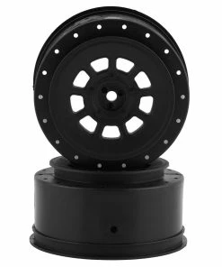 JCONCEPTS 9-Shot Short Course Wheels W/3mm Offset (2) (Black) W/12mm Hex
