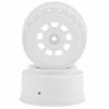 JCONCEPTS 9-Shot Short Course Wheels W/3mm Offset (2) (White) W/12mm Hex