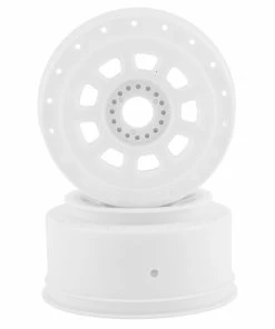 JCONCEPTS 9-Shot Short Course Dirt Oval Wheels (2) (White) W/17mm Hex