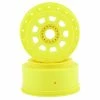 JCONCEPTS 9-Shot Short Course Dirt Oval Wheels (2) (Yellow) W/17mm Hex