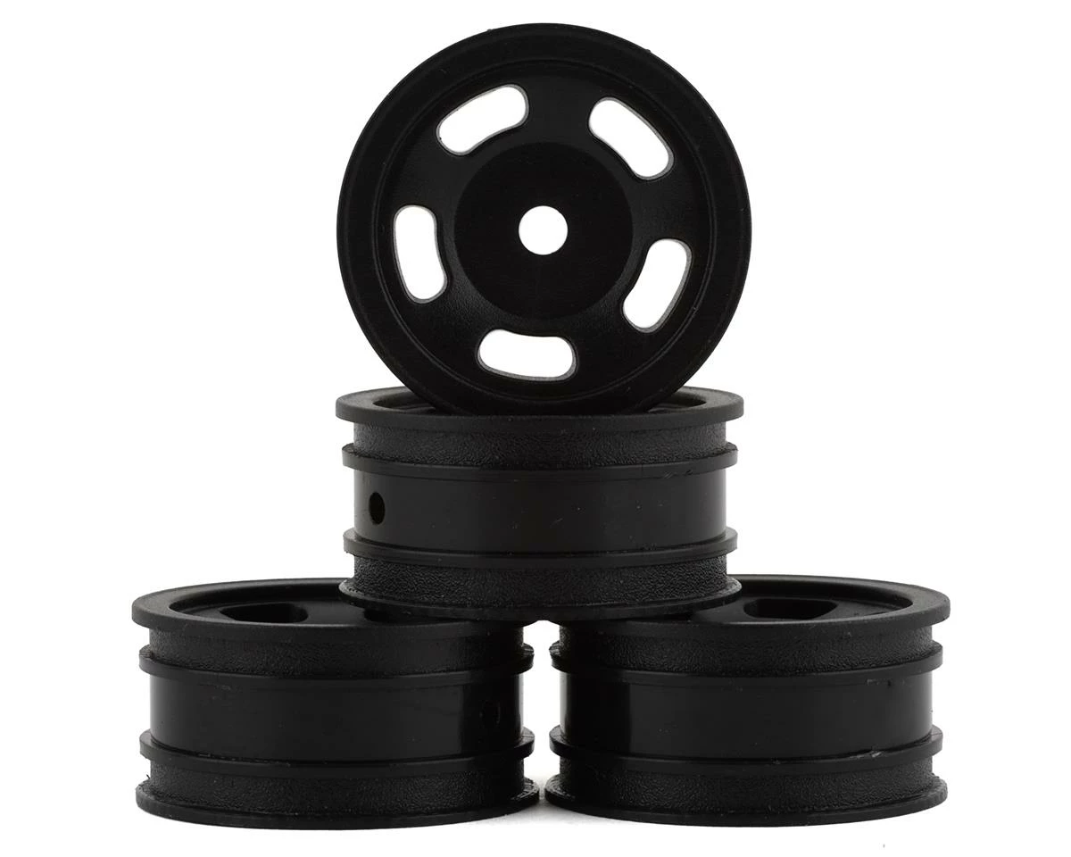 JCONCEPTS Axial SCX24 Glide 1.0" 1/24 Crawler Wheels (Black) (4) W/7mm Hex