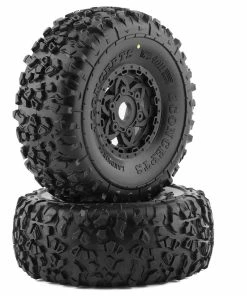 JCONCEPTS Mojave 6S BLX Pre-Mounted Landmines Tires W/Tremor Wheels (Black) (2) (Yellow) W/17mm Hex