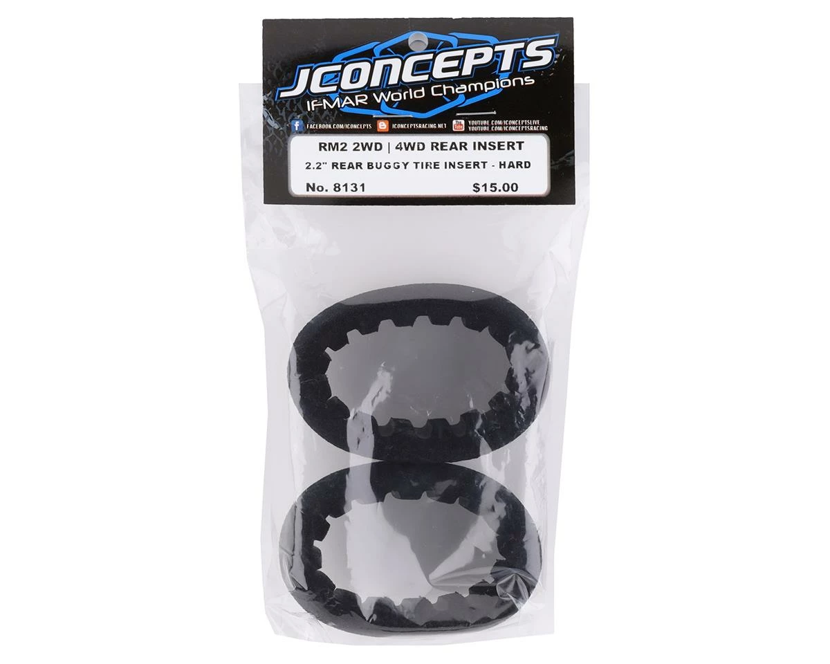 JCONCEPTS RM2 1/10 Rear 2.2" Buggy Hard Inserts (2) - Image 2
