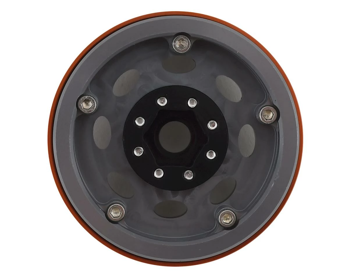 Team KNK Cyclone 1.9" Aluminum Beadlock Wheel (Grey) (2) - Image 2