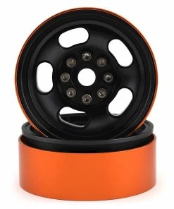 Team KNK 5 Slot 1.9" Aluminum Beadlock Wheel (Black) (2)