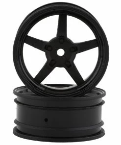 Kyosho Fazer 5-Spoke Racing Wheel (Black) (2) W/12mm Hex