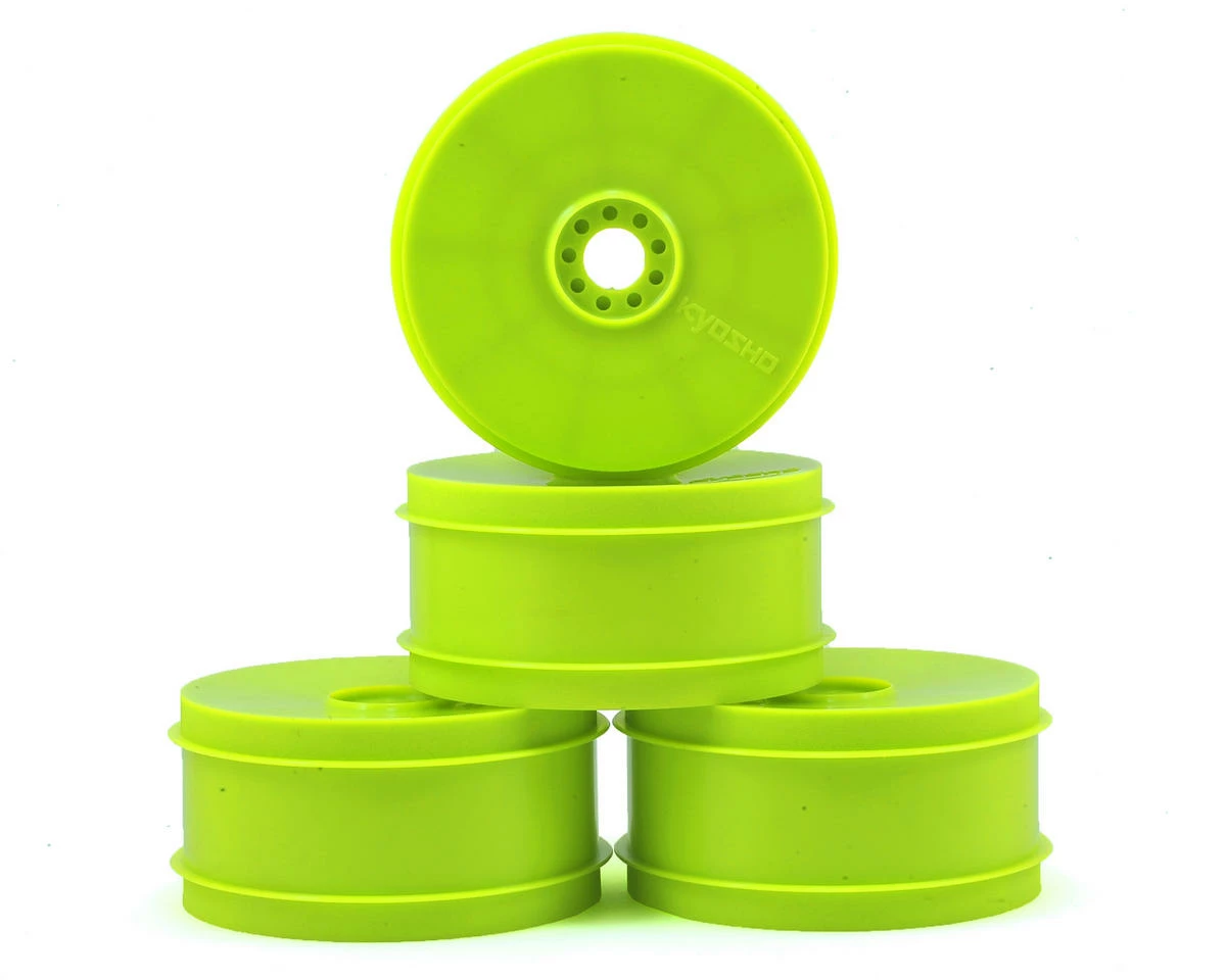 Kyosho MP9 TKI4 1/8th Off Road Dish Wheels (4) (Yellow)