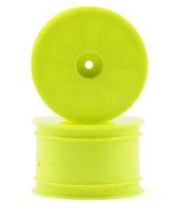 Kyosho 12mm Hex 56mm Flush Rear Wheels (RB6/ZX6) (2) (Yellow)