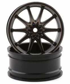 LOSI 54x26mm Volk Racing CE28N Front Wheels (Gun Metal) (2)