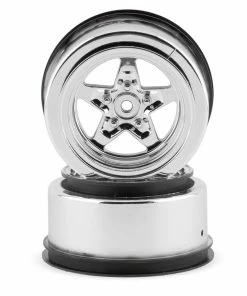 LOSI 22S Drag Rear Wheels (Chrome) (2)