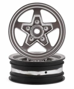 LOSI 22S Drag Front Wheel (Satin Chrome) (2) W/12mm Hex