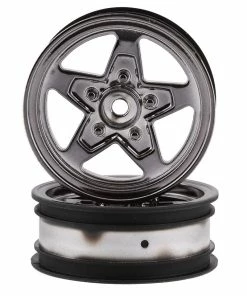 LOSI 22S Drag Front Wheel (Black Chrome) (2)