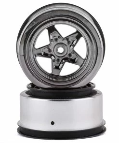 LOSI 22S Drag Rear Wheels (Black Chrome) (2)