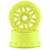 LOSI 5ive-T 2.0 1/5 Scale Beadlock Wheel Set (Yellow) (2) W/24mm Hex