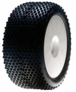 LOSI XXT Pre-Mounted 1/8 Truggy Tires (2) (White) (Blue) W/17mm Hex