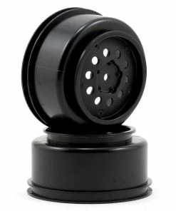 LOSI 12mm Hex Short Course Wheels (2) (Black) (22SCT/TEN-SCTE)