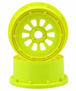 LOSI 5IVE-T Wheel Set W/Beadlocks (2) (Yellow)