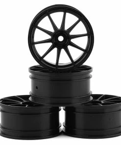 MST 5H Wheel Set (Black) (4) (+1 Offset) W/12mm Hex